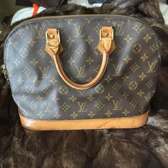 Louis Vuitton Brown Monogram Satchel Bag - Picture 8 of 9